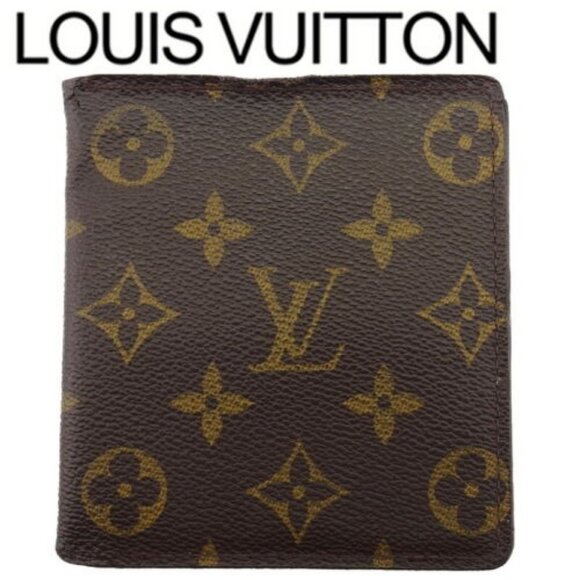 LOUIS VUITTON Bifold Billfold Monogram Authentic Used